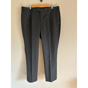 Executive Collection by Tom James Pants Mens 40x29 Dress Suit Flat Front‎ Gray